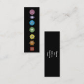 Carte De Visite Mini chakras de yoga (Devant / Derrière)