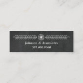 Carte De Visite Mini Chalkboard moderne professionnel (Dos)