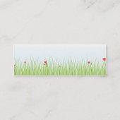 Carte De Visite Mini Champ de pavot - maigre (Dos)