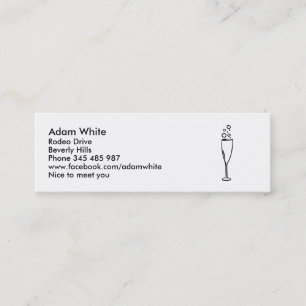 Carte De Visite Mini Champagne