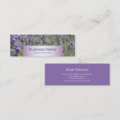 Carte De Visite Mini Champs Lavande des magasins de fleurs (Devant / Derrière)