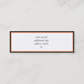 Carte De Visite Mini Chariot d'Halloween ou traitement du canard pirate (Dos)