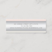 Carte De Visite Mini Charme Professionnel Moderne (Dos)