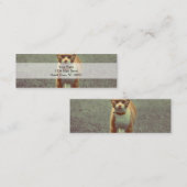 Carte De Visite Mini Chat drôle avec lunettes (Devant / Derrière)