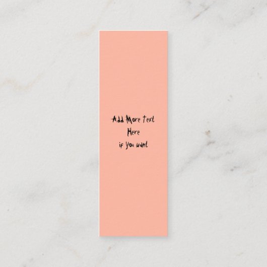 Carte De Visite Mini Chat effrayé par Citrouille Fun Halloween caractèr (Dos)