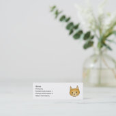 Carte De Visite Mini Chat. Kitty. mignon de gingembre (Debout devant)