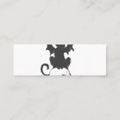 Carte De Visite Mini chat noir aux ailes monstrueuses - Choisir la coul (Dos)
