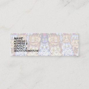 Carte De Visite Mini Chats cool par Vintage Cat Artiste Louis Wain