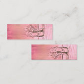 Carte De Visite Mini Chaussons de ballet personnalisés roses et mignons (Devant / Derrière)