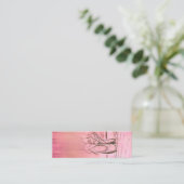 Carte De Visite Mini Chaussons de ballet personnalisés roses et mignons (Debout devant)