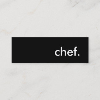 Carte De Visite Mini chef.