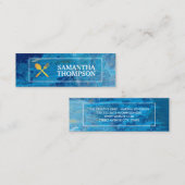 Carte De Visite Mini Chef créatif | Ustensiles de Cuisine | Art moderne (Devant / Derrière)