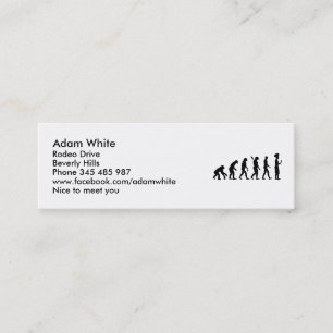 Carte De Visite Mini Chef de cuisinier d'évolution