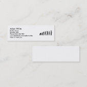 Carte De Visite Mini Chef de cuisinier d'évolution (Devant / Derrière)