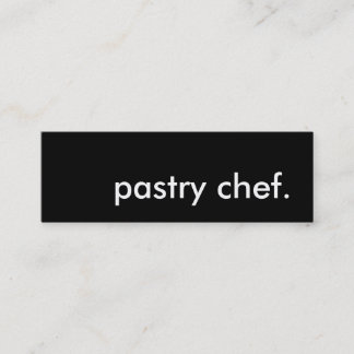 Carte De Visite Mini chef de pâtisserie