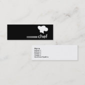 Carte De Visite Mini Chef japonais de cuisine (Devant / Derrière)