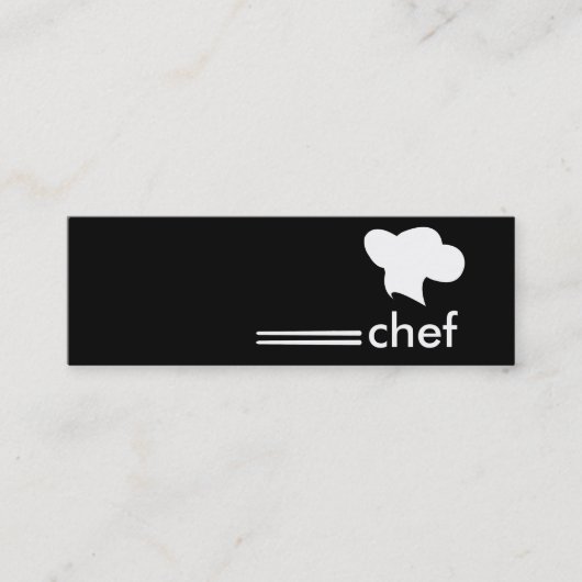 Carte De Visite Mini Chef japonais de cuisine (Devant)