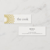 Carte De Visite Mini Chef Personnel Restauration Whisk Restauration mod (Devant / Derrière)