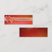 Carte De Visite Mini Chèques-cadeau de mariage (Devant / Derrière)