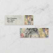 Carte De Visite Mini Cheshire Chat Alice Wonderland Classic (Devant / Derrière)