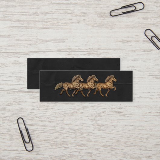 Carte De Visite Mini Cheval islandais des années 1930 (Devant/Arrière en situation)