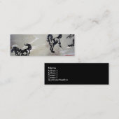 Carte De Visite Mini "Chevaux de vol " (Devant / Derrière)