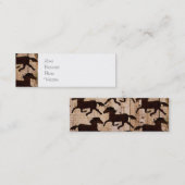 Carte De Visite Mini Chevaux occidentaux de pays sur les cadeaux en (Devant / Derrière)