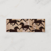 Carte De Visite Mini Chevaux occidentaux de pays sur les cadeaux en (Dos)