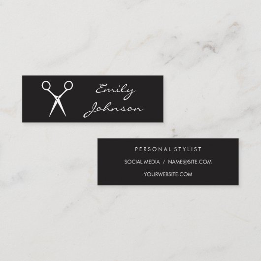 Carte De Visite Mini Cheveux (Devant / Derrière)