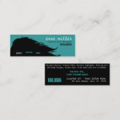 Carte De Visite Mini cheveux débordants mini (Devant / Derrière)