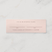 Carte De Visite Mini Chic Bronze Mini Business Modern Appointment Card (Dos)