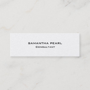 Carte De Visite Mini Chic minimaliste moderne et élégant Pearl