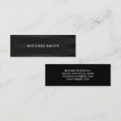 Carte De Visite Mini Chic Stripes Faux Cuir (Devant / Derrière)