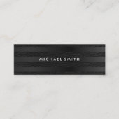 Carte De Visite Mini Chic Stripes Faux Cuir (Devant)