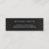 Carte De Visite Mini Chic Stripes Faux Cuir (Dos)