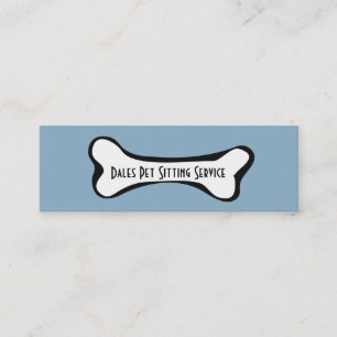 Carte De Visite Mini Chien Bone Pet Business