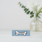 Carte De Visite Mini Chien Bone Pet Business (Debout devant)