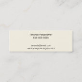 Carte De Visite Mini Chien dans la baignoire - Groomer d'animal (Dos)