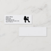 Carte De Visite Mini Chien de caniche (Devant / Derrière)