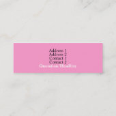 Carte De Visite Mini Chien Groomer Animal de compagnie Grooming Bichon (Dos)