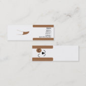 Carte De Visite Mini Chien - maigre (Devant / Derrière)