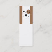 Carte De Visite Mini Chien - maigre (Dos)