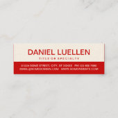 CARTE DE VISITE MINI CHIENS CHAUDS (Dos)