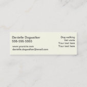 Carte De Visite Mini Chiens dans des affaires de soin des animaux (Dos)