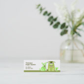 Carte De Visite Mini Chiens de vert de garde de chienchien (Debout devant)