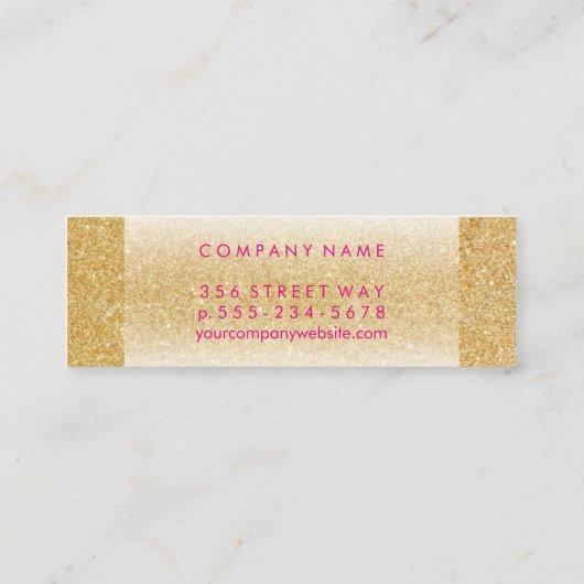 Carte De Visite Mini Chimmer Or Luxe (Dos)