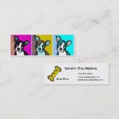 Carte De Visite Mini Chiot d'art de bruit (Devant / Derrière)