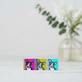 Carte De Visite Mini Chiot d'art de bruit (Debout devant)