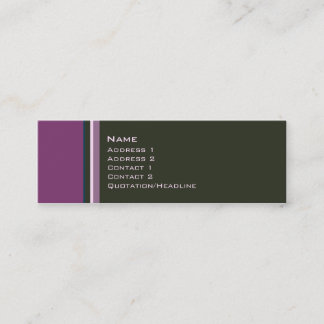 Carte De Visite Mini Choisit • No. 0009