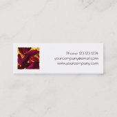 Carte De Visite Mini Choisya Automne carré modèle blanc maigre (Dos)